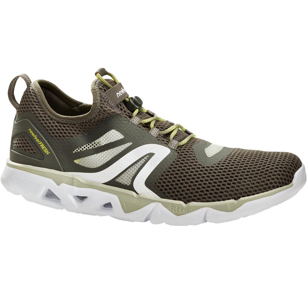 PW 500 Fresh Men's Fitness Walking Shoes - Khaki Green