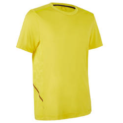 Camiseta Manga Corta Running Kalenji Run DRY+ Breathe Hombre Amarillo