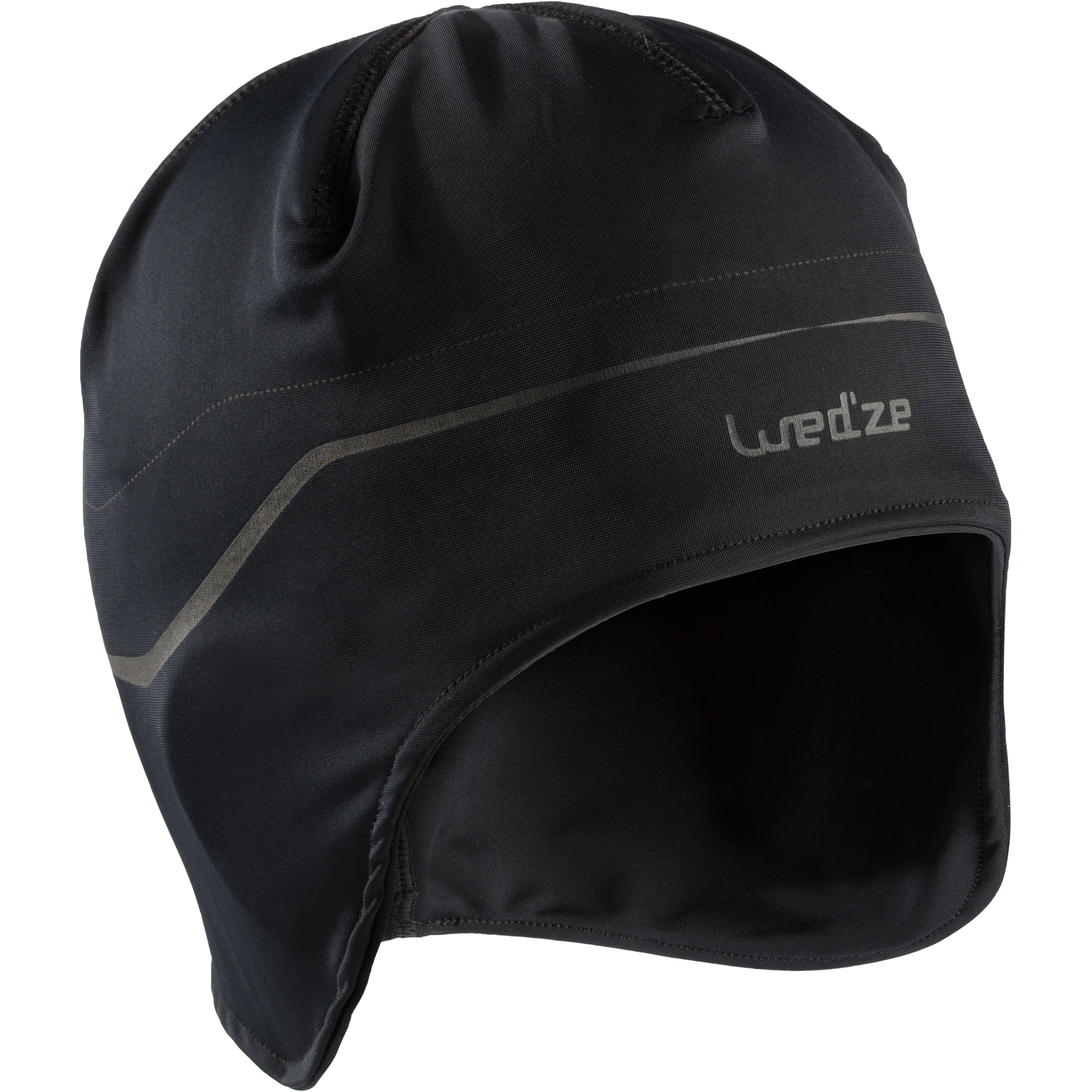CHILDREN'S UNDER-HELMET SKI HAT - BLACK 