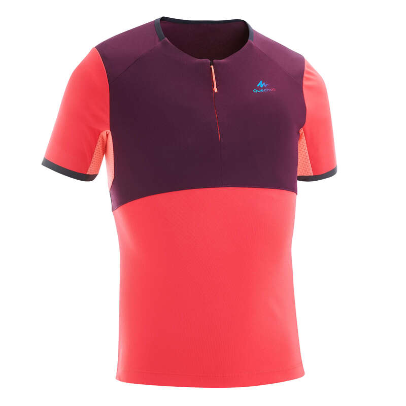 PANTS SHORTS, T SHIRT GIRL 7-15 Y Hiking - CN T-SHIRT MH550 QUECHUA - Hiking Clothes