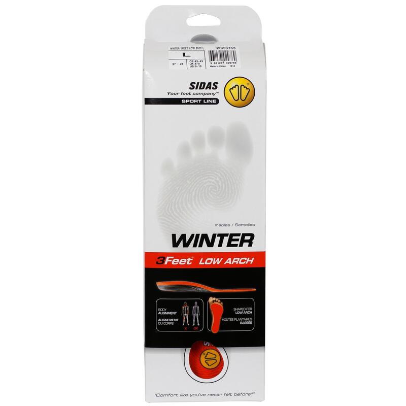 Semelles SIDAS WINTER 3FEET pour chaussures de ski - pieds plats