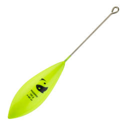 Lest de pêche en surfcasting bombé tige jaune phosphorescent x2