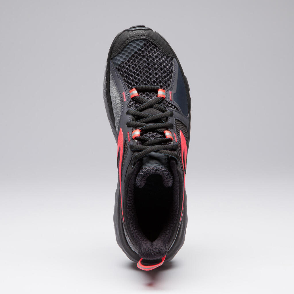 Laufschuhe Run Comfort Grip Damen bordeaux/koralle