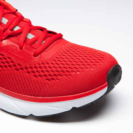 حذاء مدعم للجري للرجال - أحمر