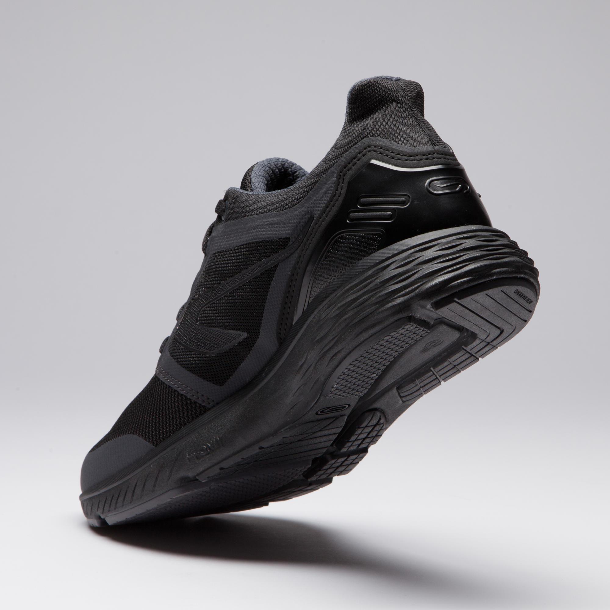 comfortable black running shoes