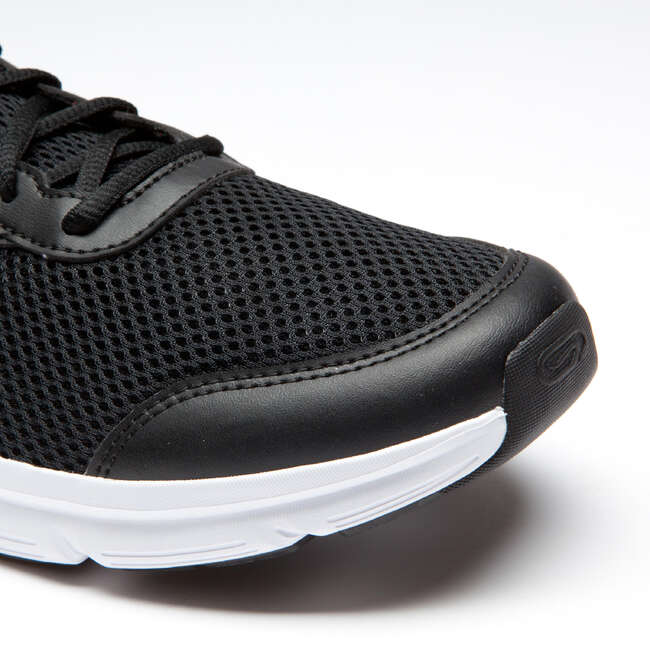 KALENJI RUN CUSHION MEN'S RUNNING SHOE BLACK/GREY