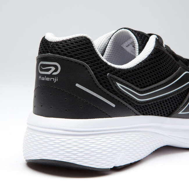 KALENJI RUN CUSHION MEN'S RUNNING SHOE BLACK/GREY