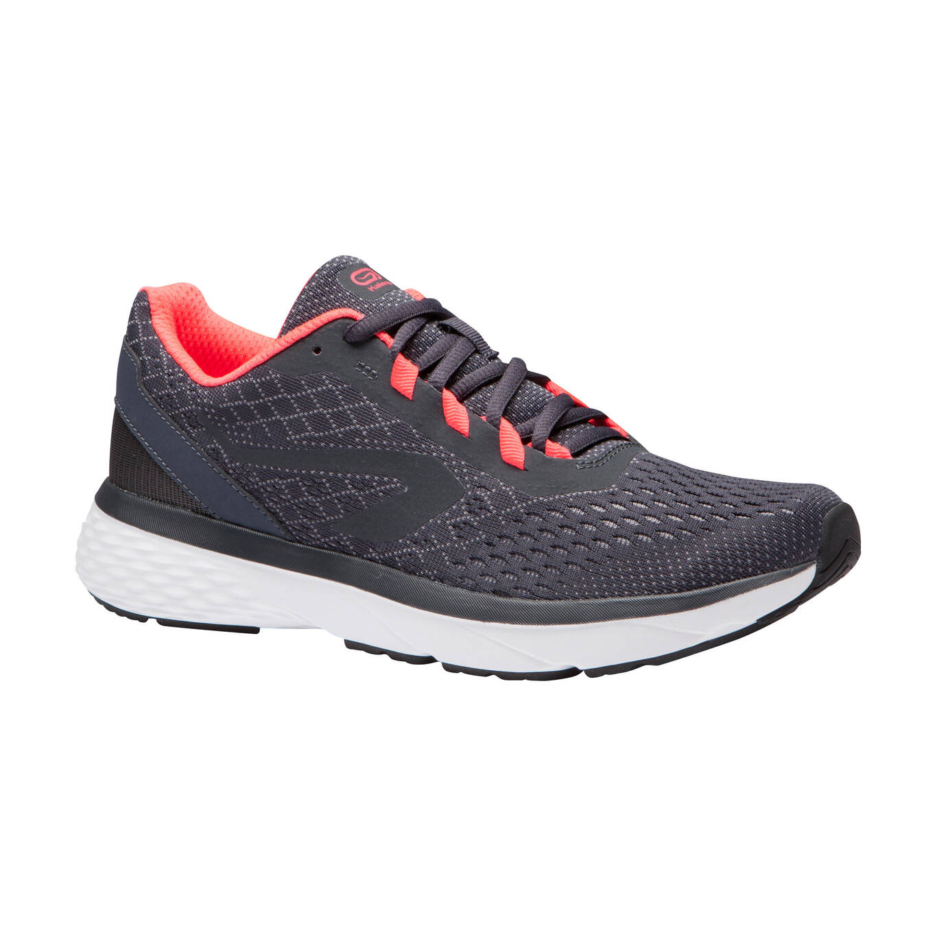 KALENJI RUN SUPPORT WOMEN'S RUNNING SHOES - DARK GREY