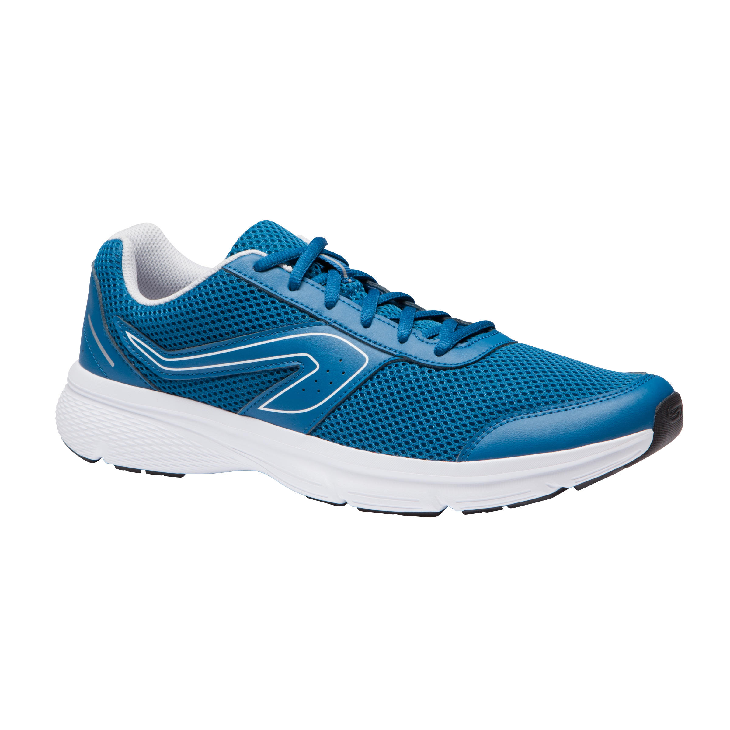 CHAUSSURE JOGGING HOMME RUN CUSHION BLEU PETROLE DECATHLON El