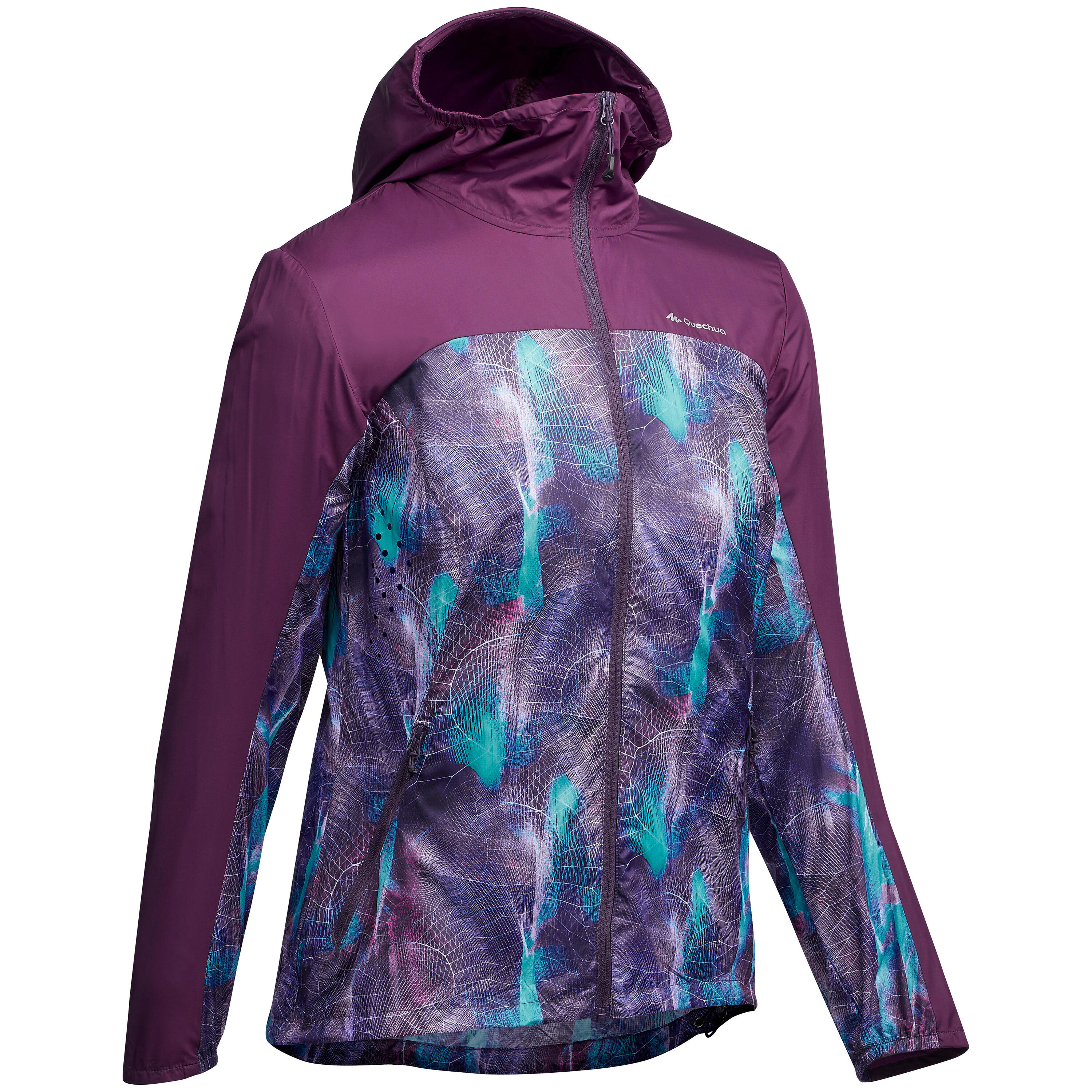 Second Life - Women's Fast Hiking Windproof Jacket FH500 Helium Wind - Purple - FAIR 1/10