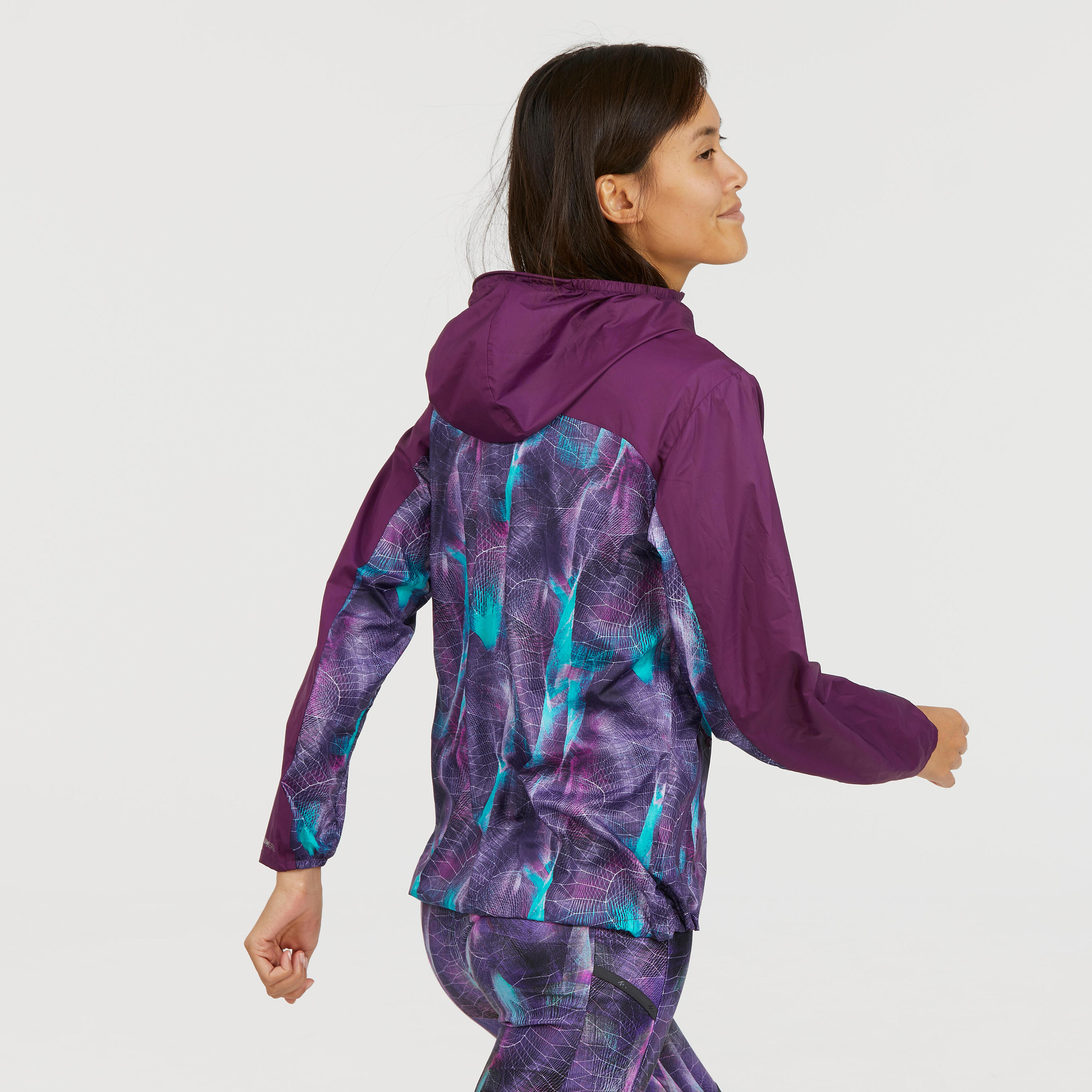 Second Life - Women's Fast Hiking Windproof Jacket FH500 Helium Wind - Purple - FAIR 3/10