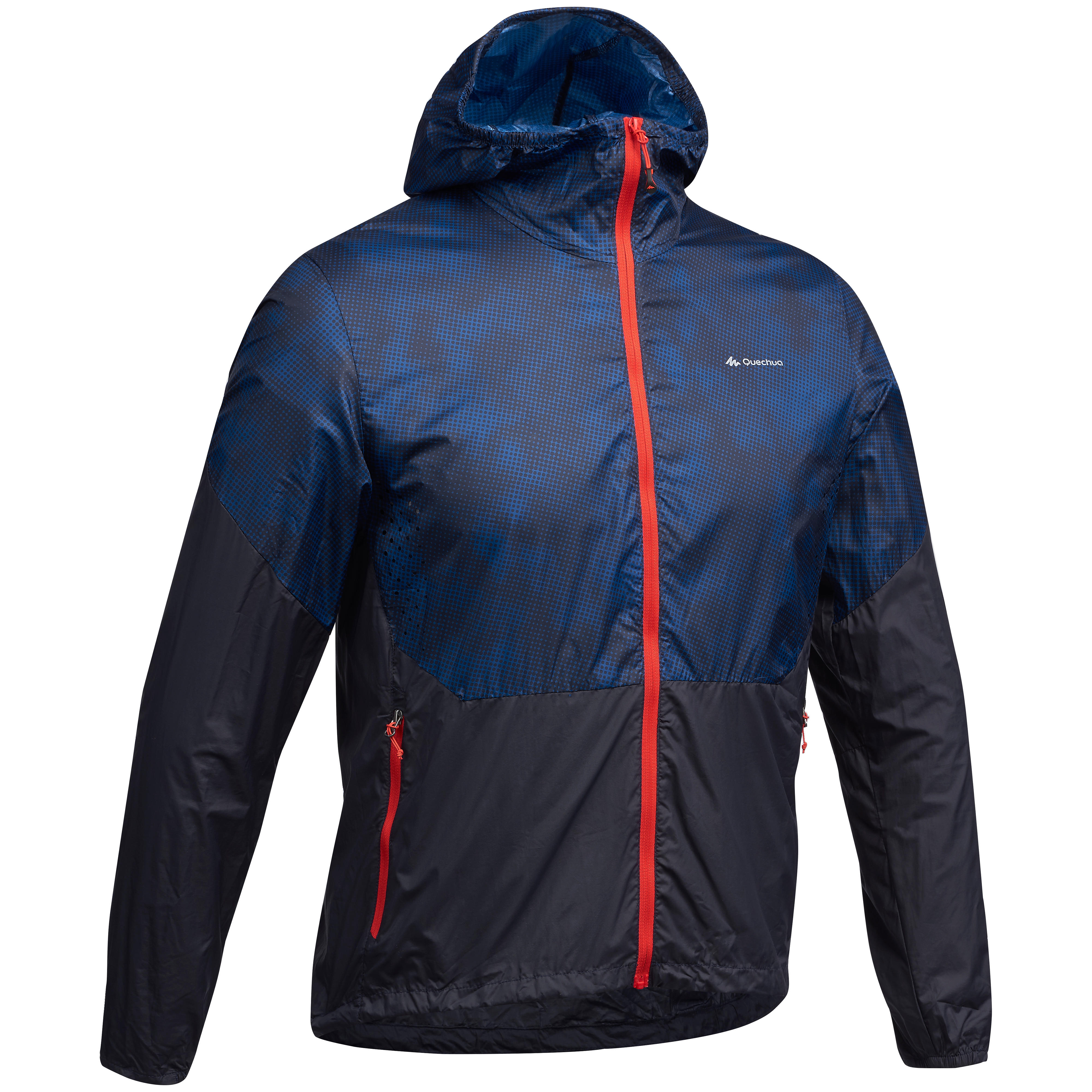 

Helium Wind 500 Men's Windproof fast hiking jacket - Blue red