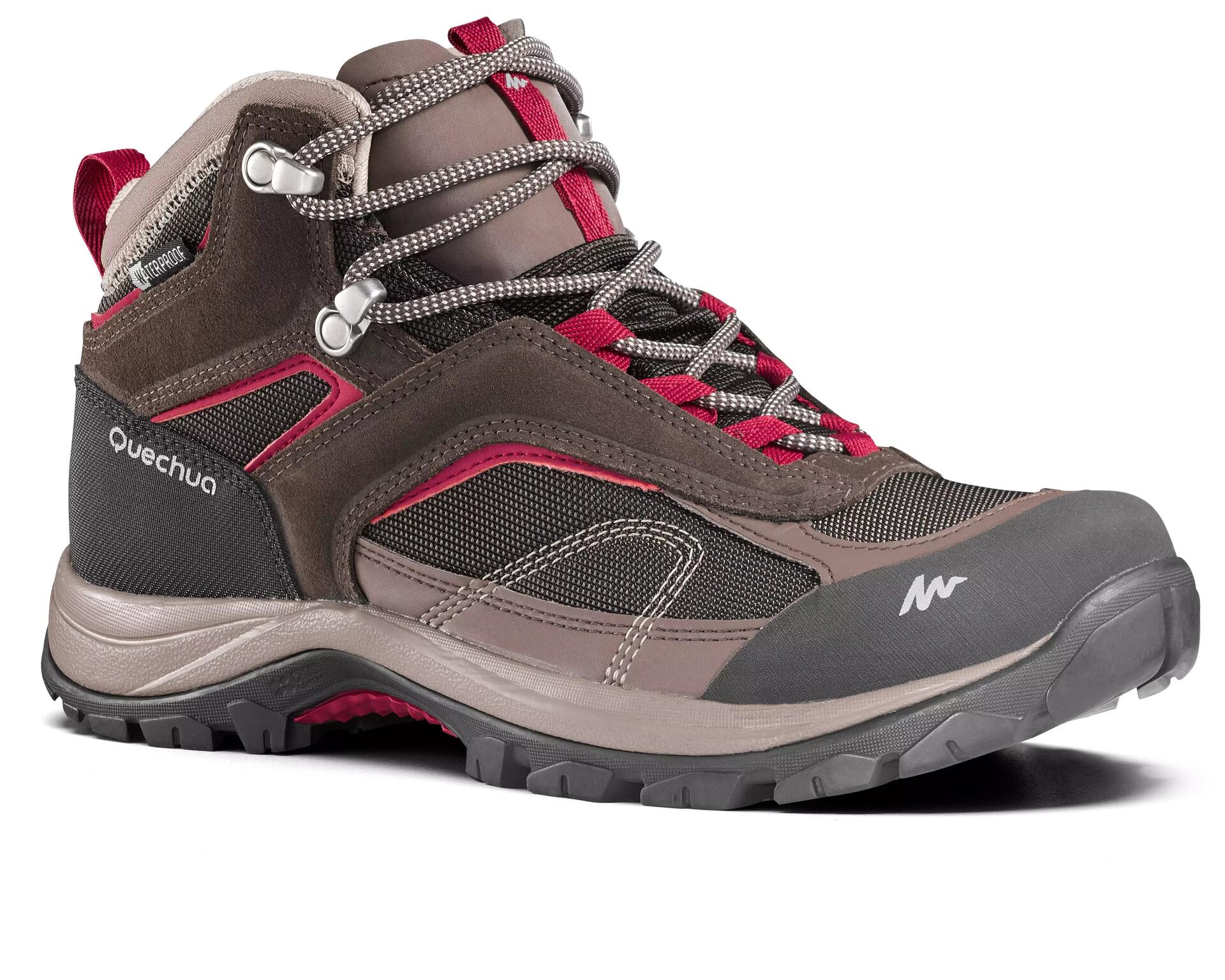 WOMEN'S MID WATERPROOF MOUNTAIN WALKING SHOES