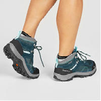 Women's Waterproof Hiking Shoes - MH 100 MID Turquoise