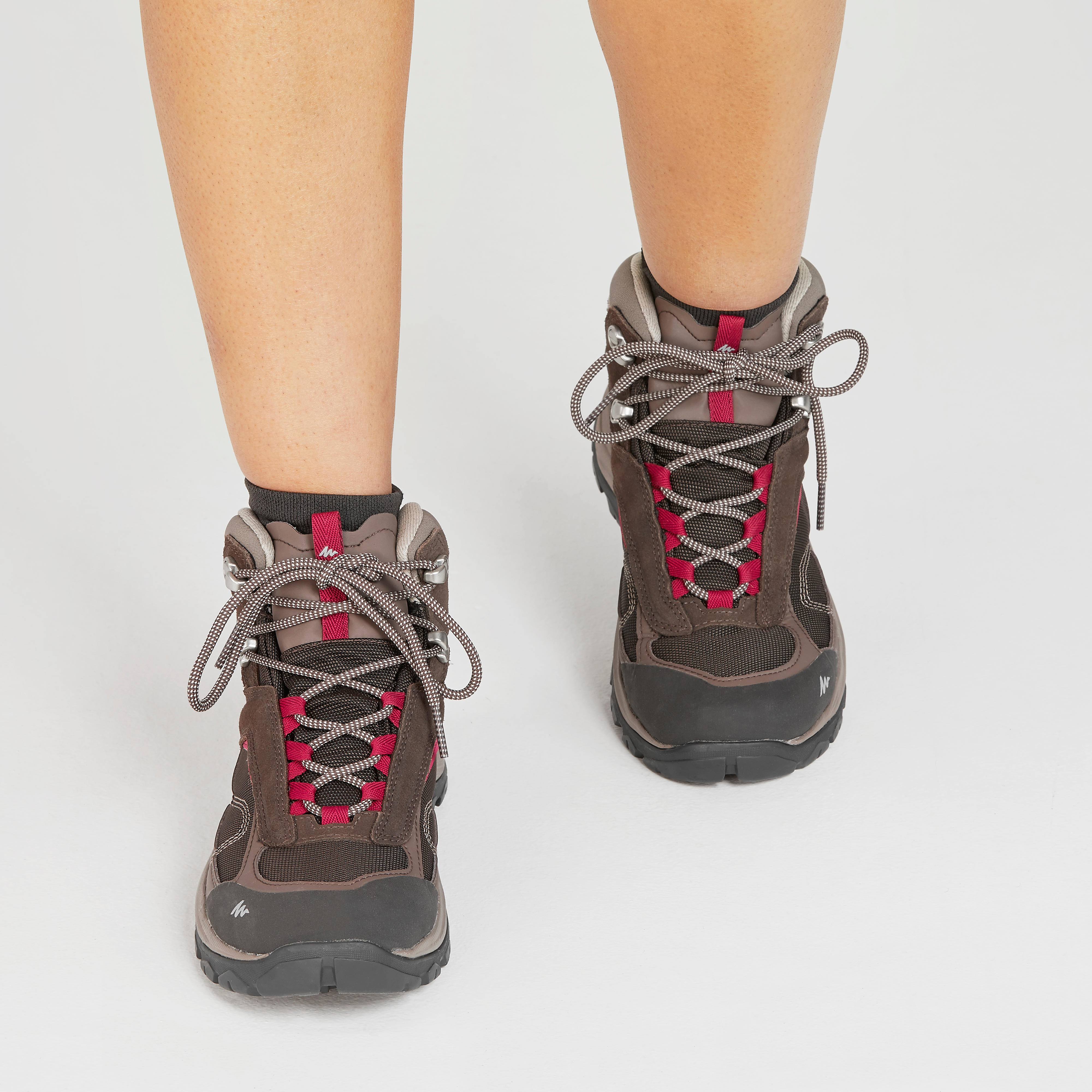 

Women’s Hiking Shoes (WATERPROOF) MH100 - Brown -  By QUECHUA | Decathlon