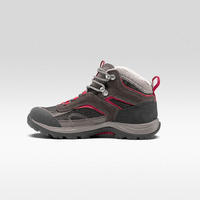 Chaussures imperméables de randonnée montagne - MH100 Mid Marron - Femme