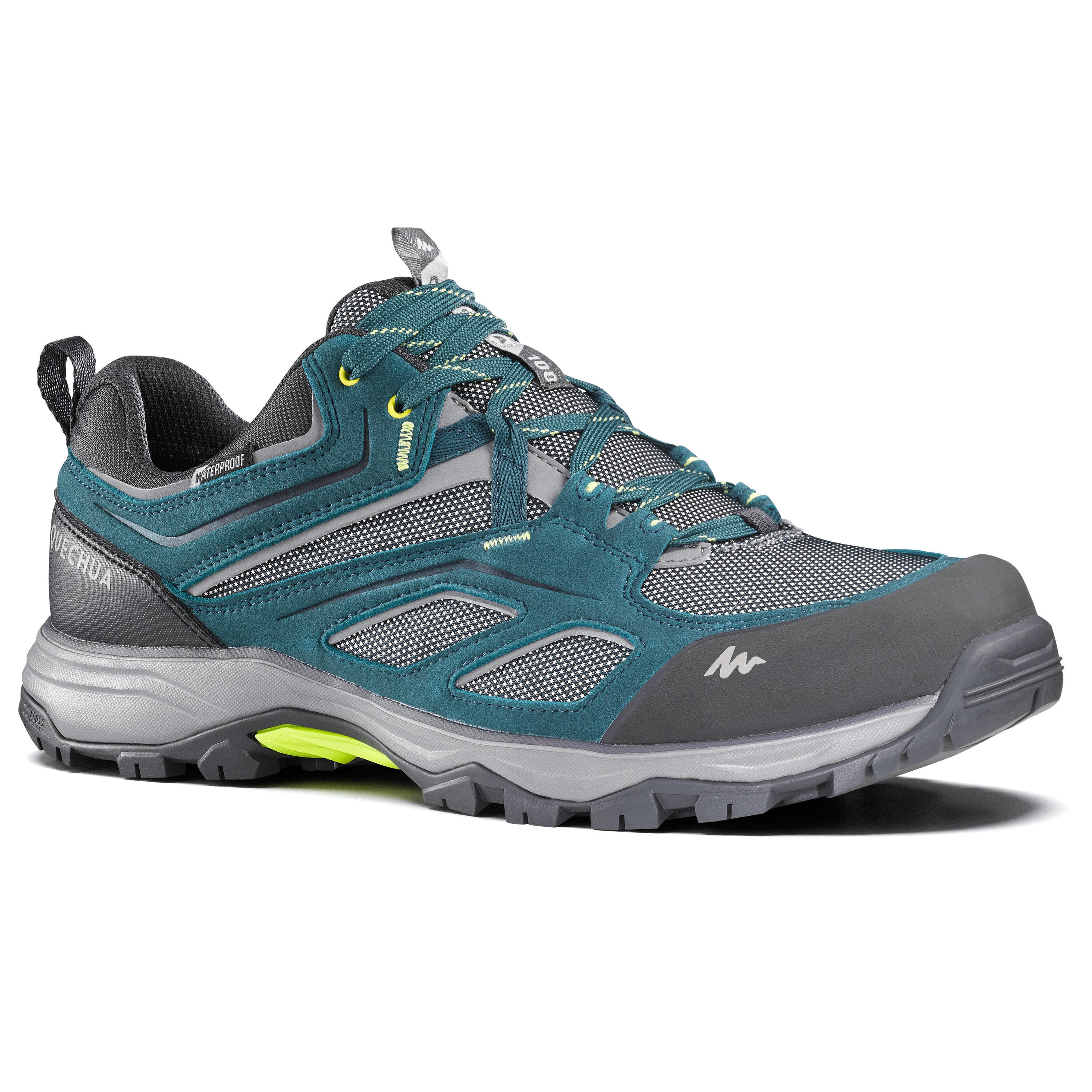 QUECHUA Scarpe trekking uomo MH100 WTP impermeabili blu