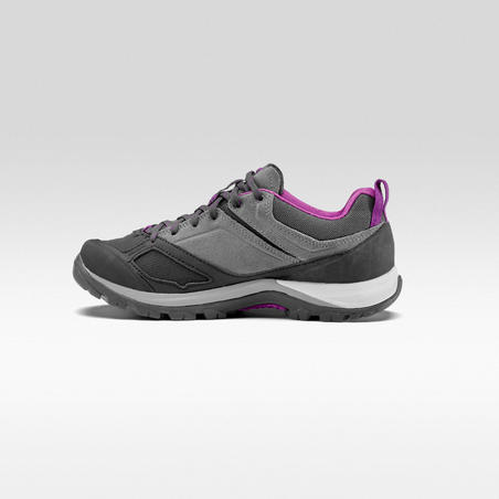 Women's Waterproof Mountain Walking Boots MH500 - Grey Purple
