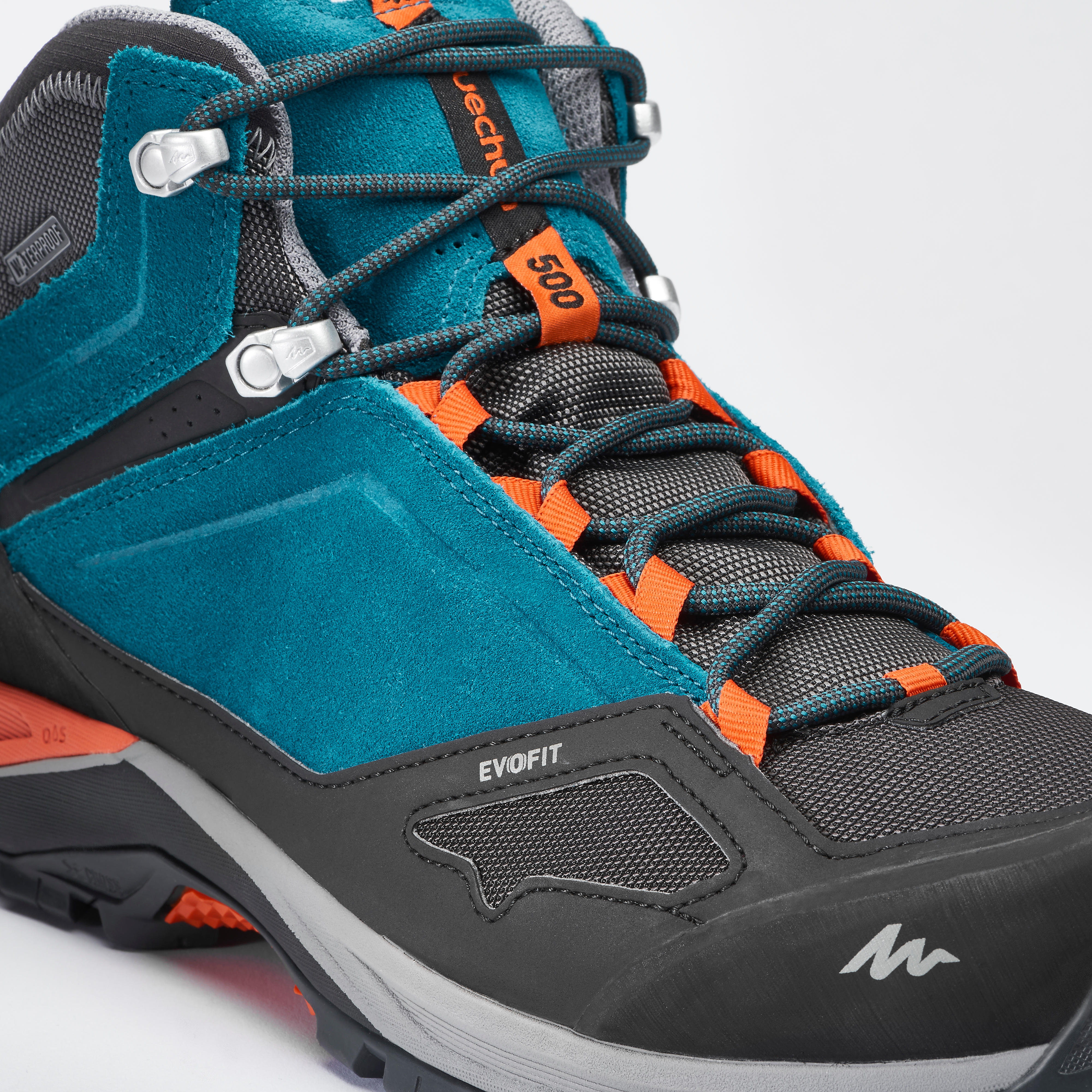 Chaussures imperm ables de randonn e montagne MH500 Mid Bleu