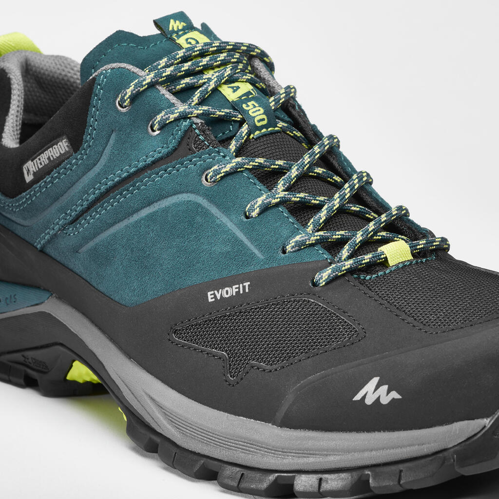 Wanderschuhe Herren wasserdicht Bergwandern - MH500 braun