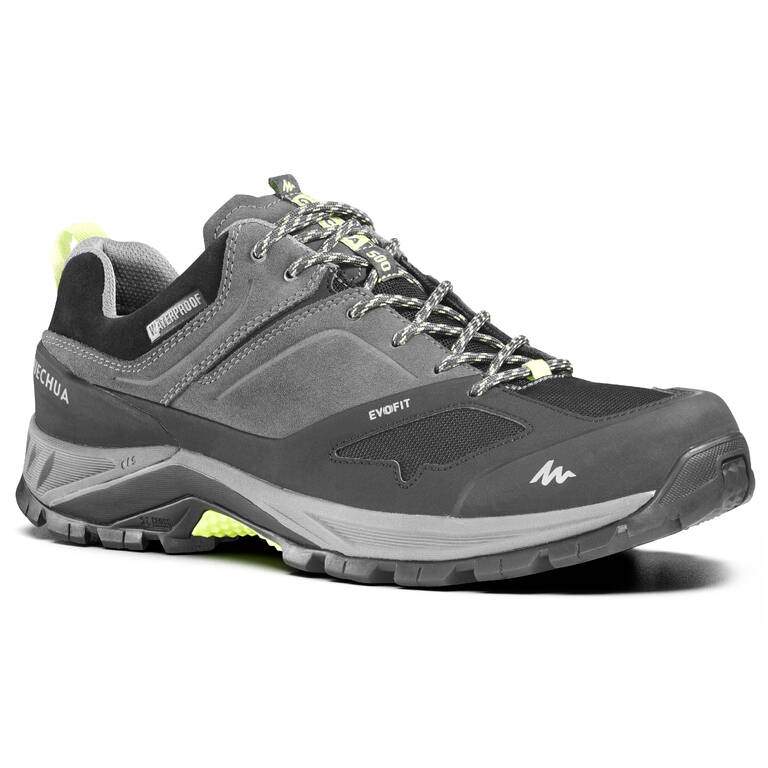 Men's waterproof walking shoes - MH500 - Grey
