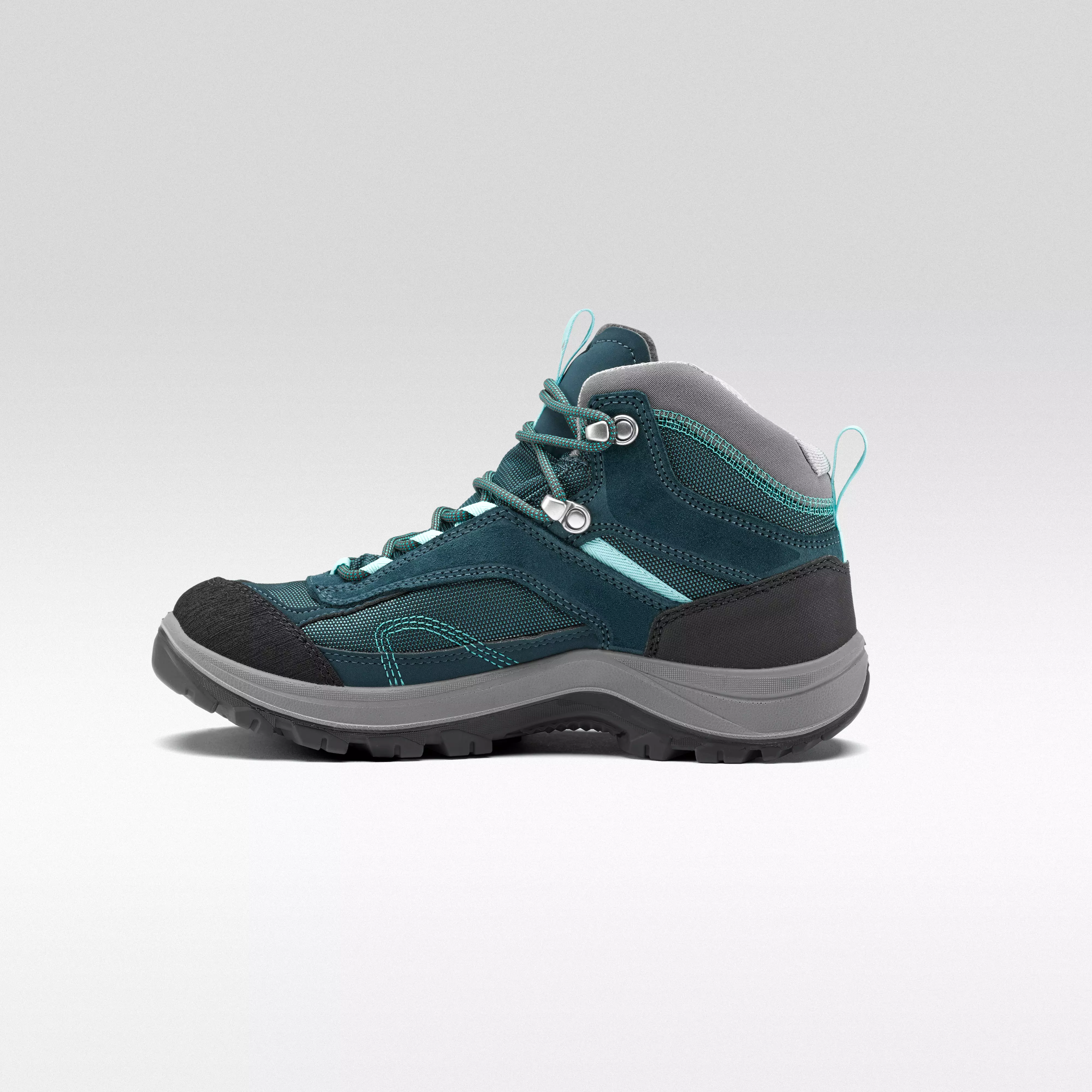 turquoise walking shoes