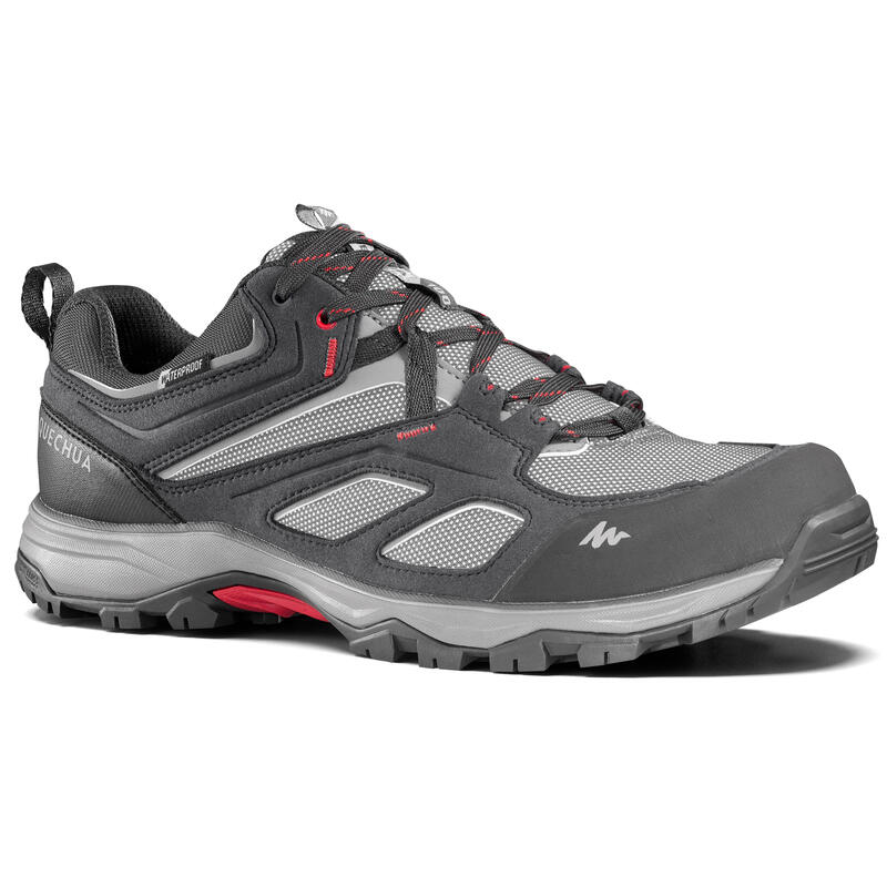Chaussures imperméables de randonnée montagne - MH100 Gris - Homme