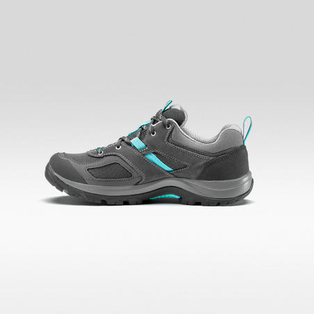 Women's Waterproof Walking Shoes - Grey/Blue