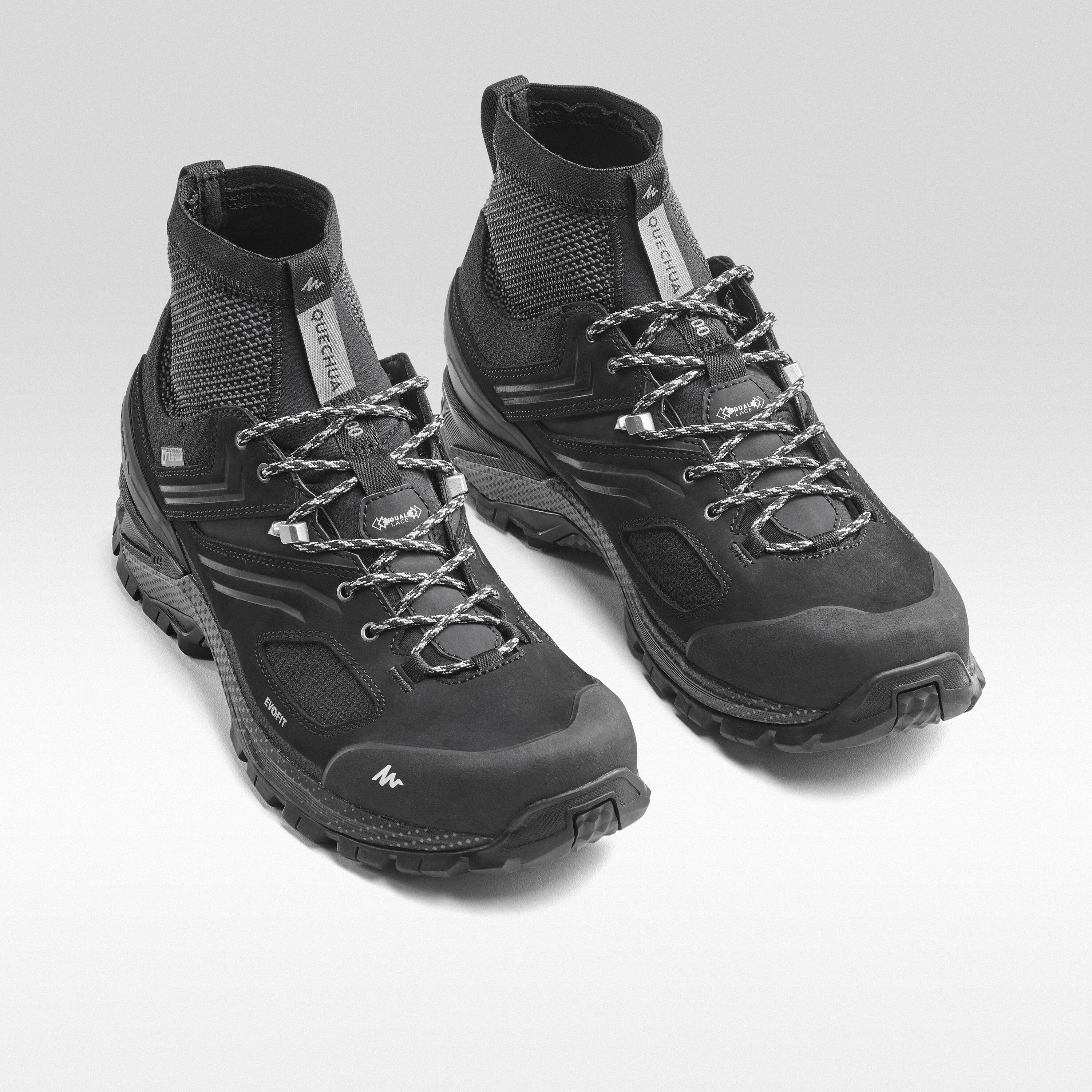 Botas de senderismo montaña hombre MH900 impermeables negro  3/10