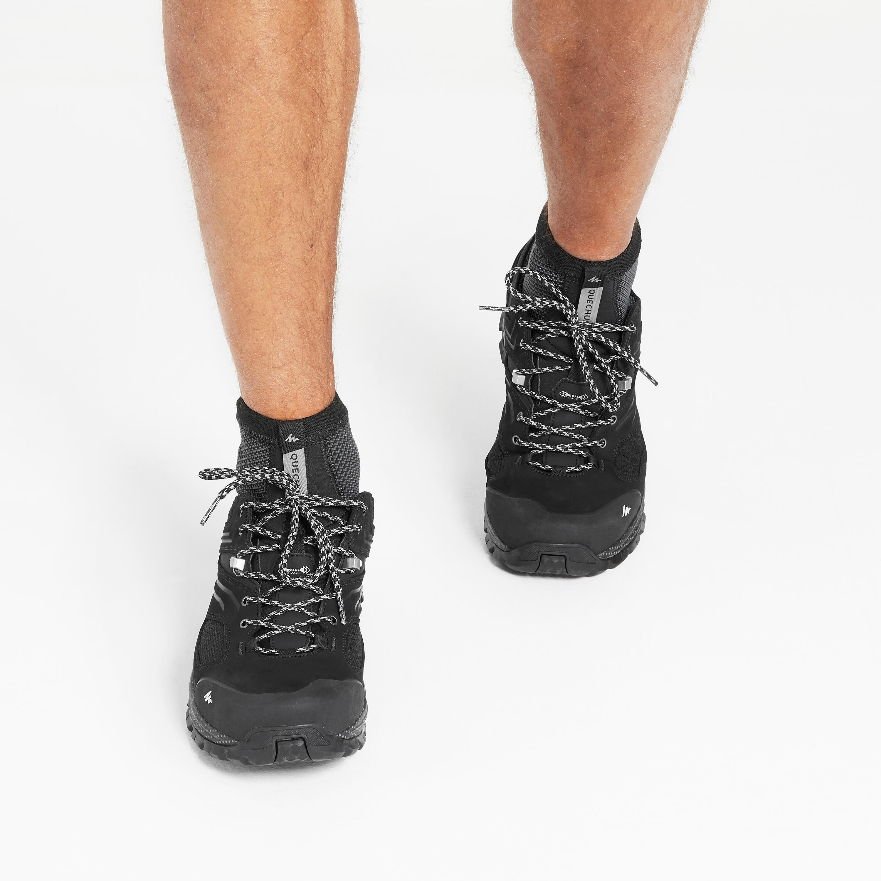 Botas de senderismo montaña hombre MH900 impermeables negro  7/10