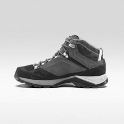 Men's waterproof walking boots - MH500 mid - Black