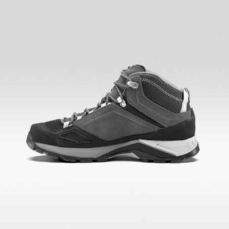 Men's mountain walking waterproof shoes MH500 - Grey