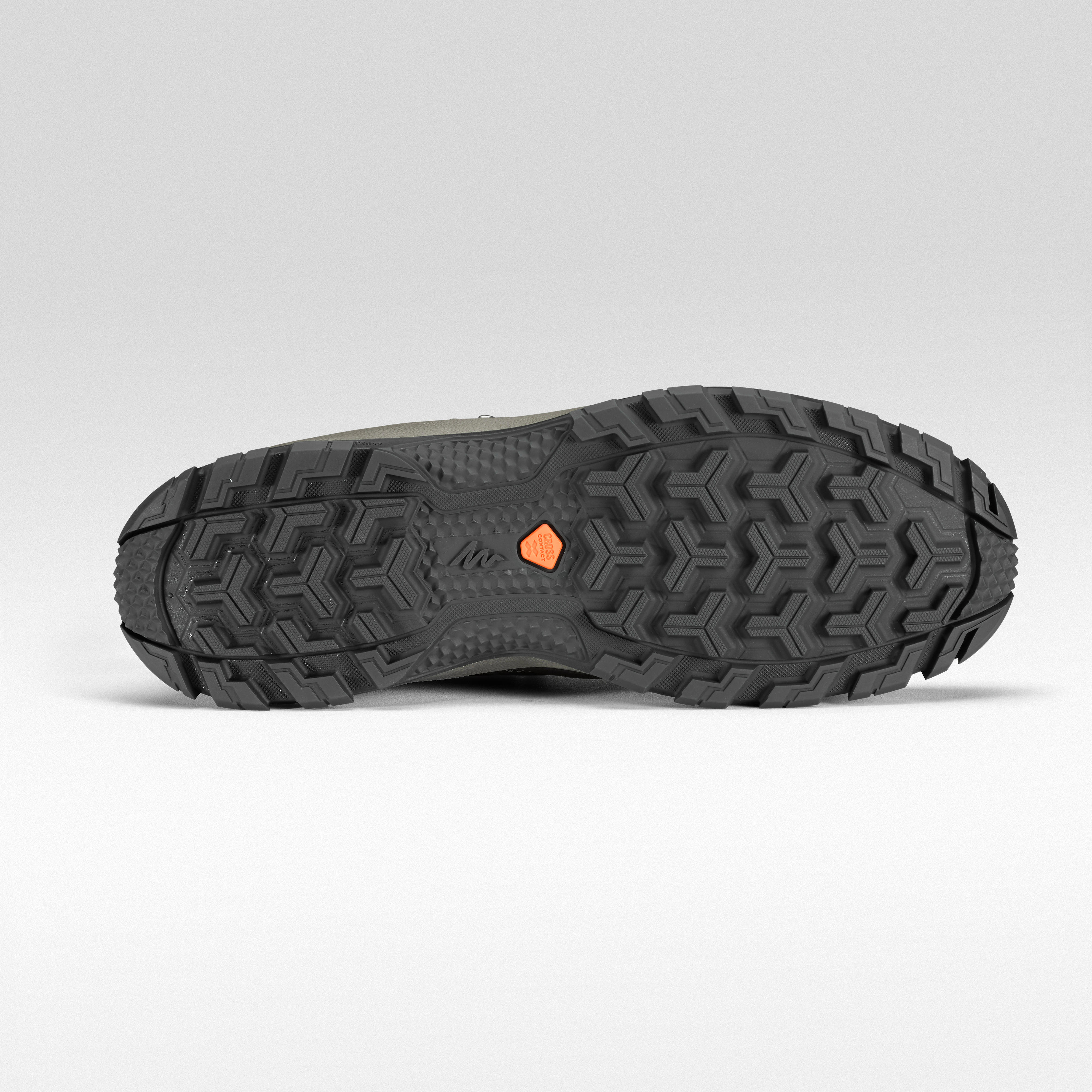 Men’s Hiking Shoes (Mid Ankle) MH100 Waterproof - Brown