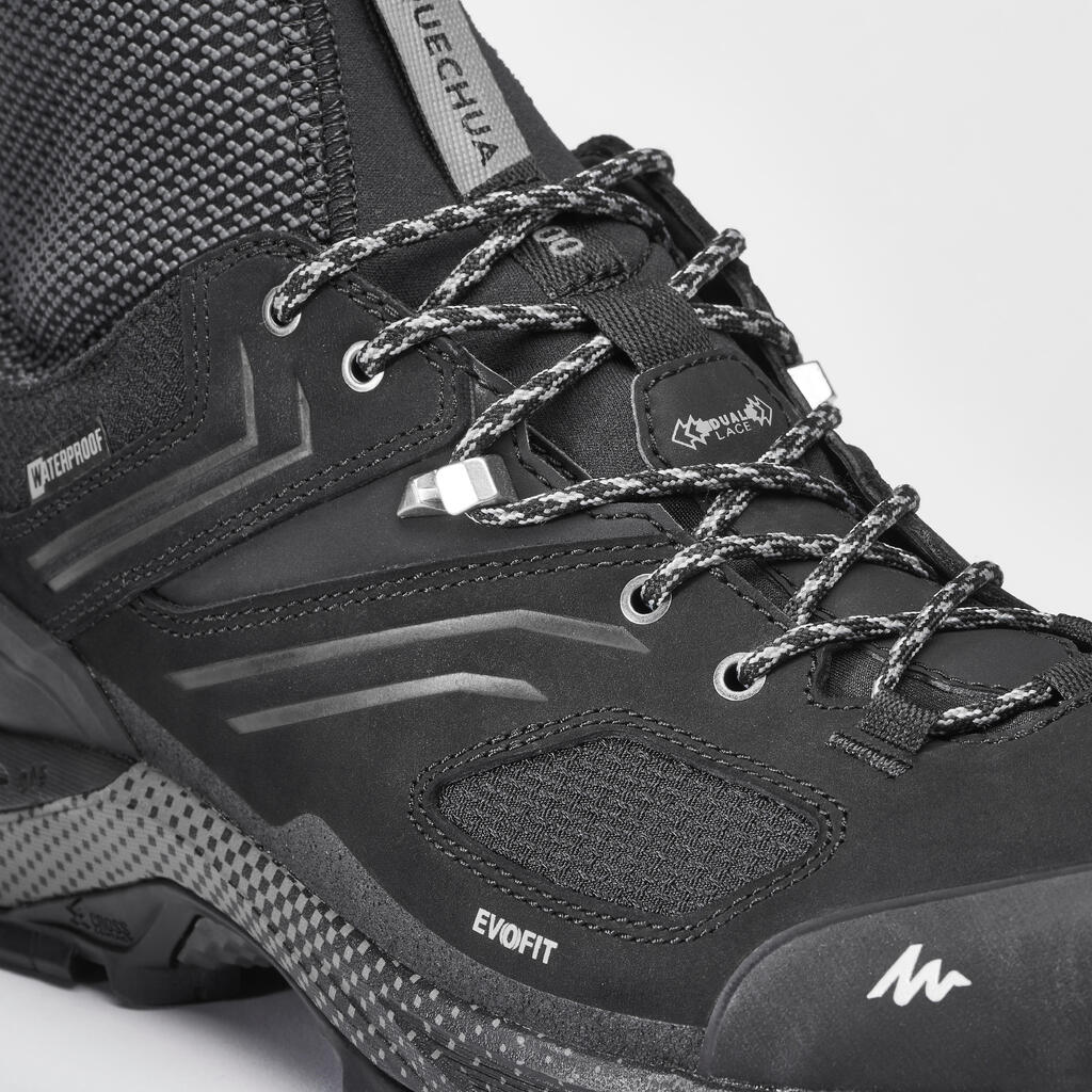 Pánska nepremokavá obuv MH900 na horskú turistiku čierna