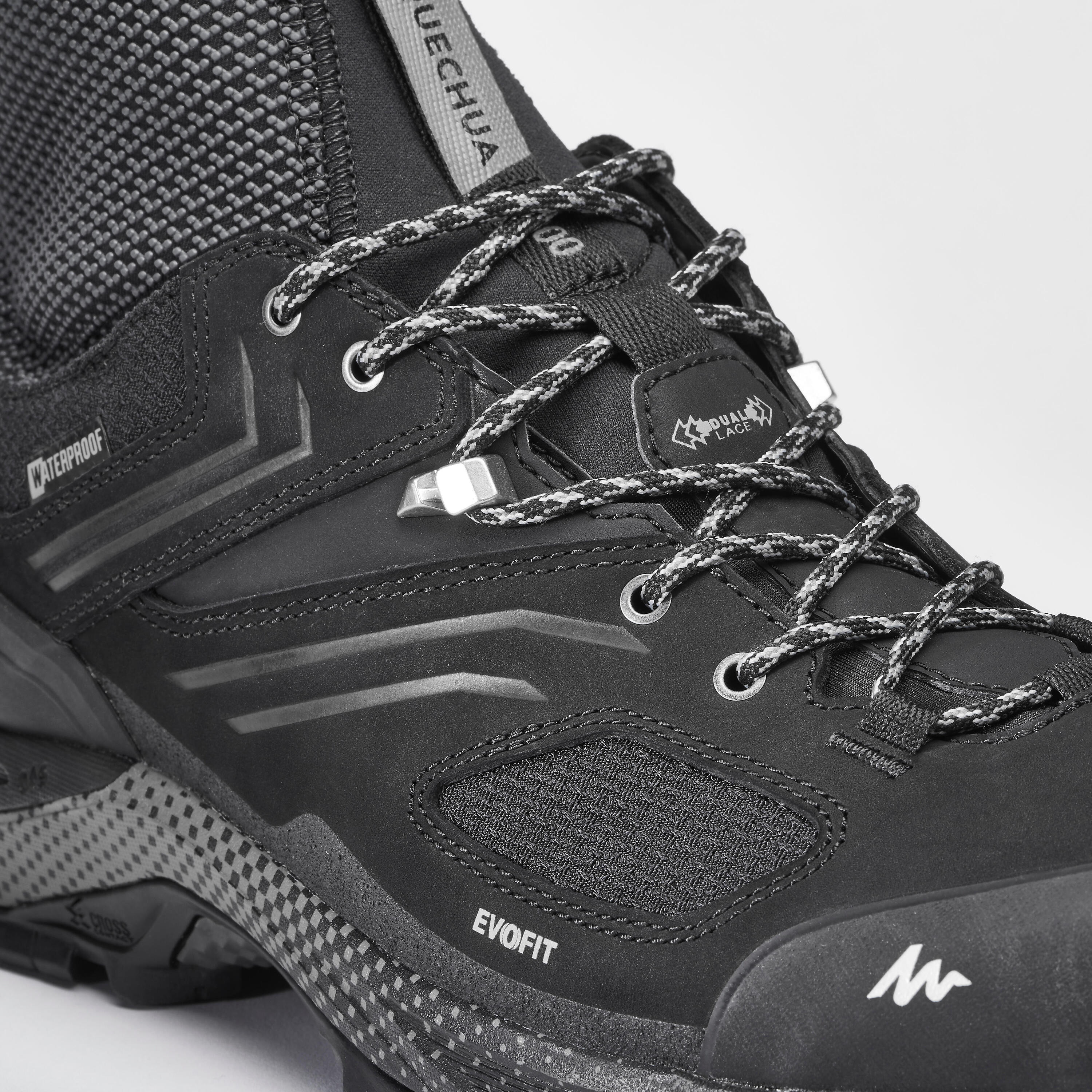 Botas de senderismo montaña hombre MH900 impermeables negro  10/10