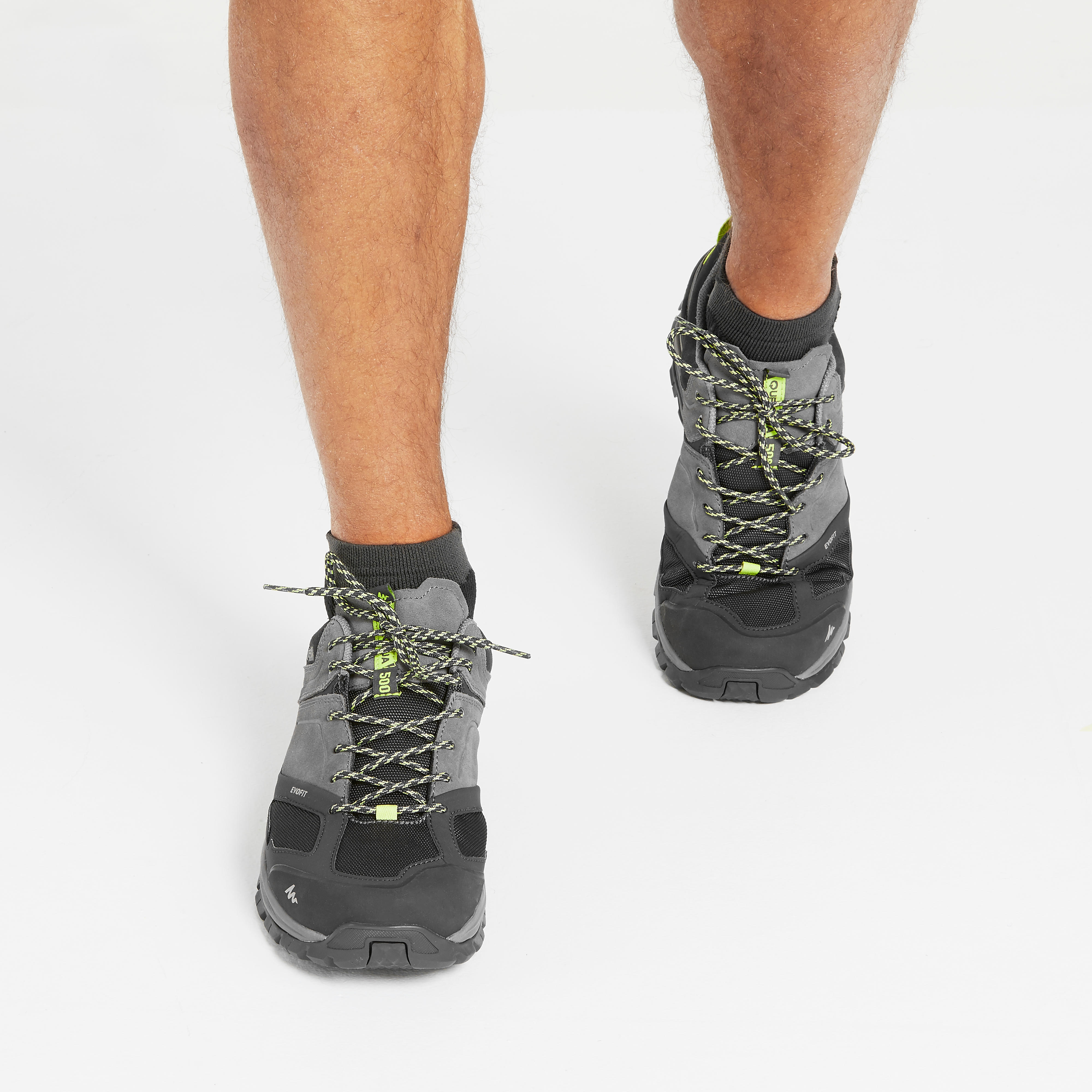 Chaussures imperm ables de randonn e montagne MH500 Gris Homme