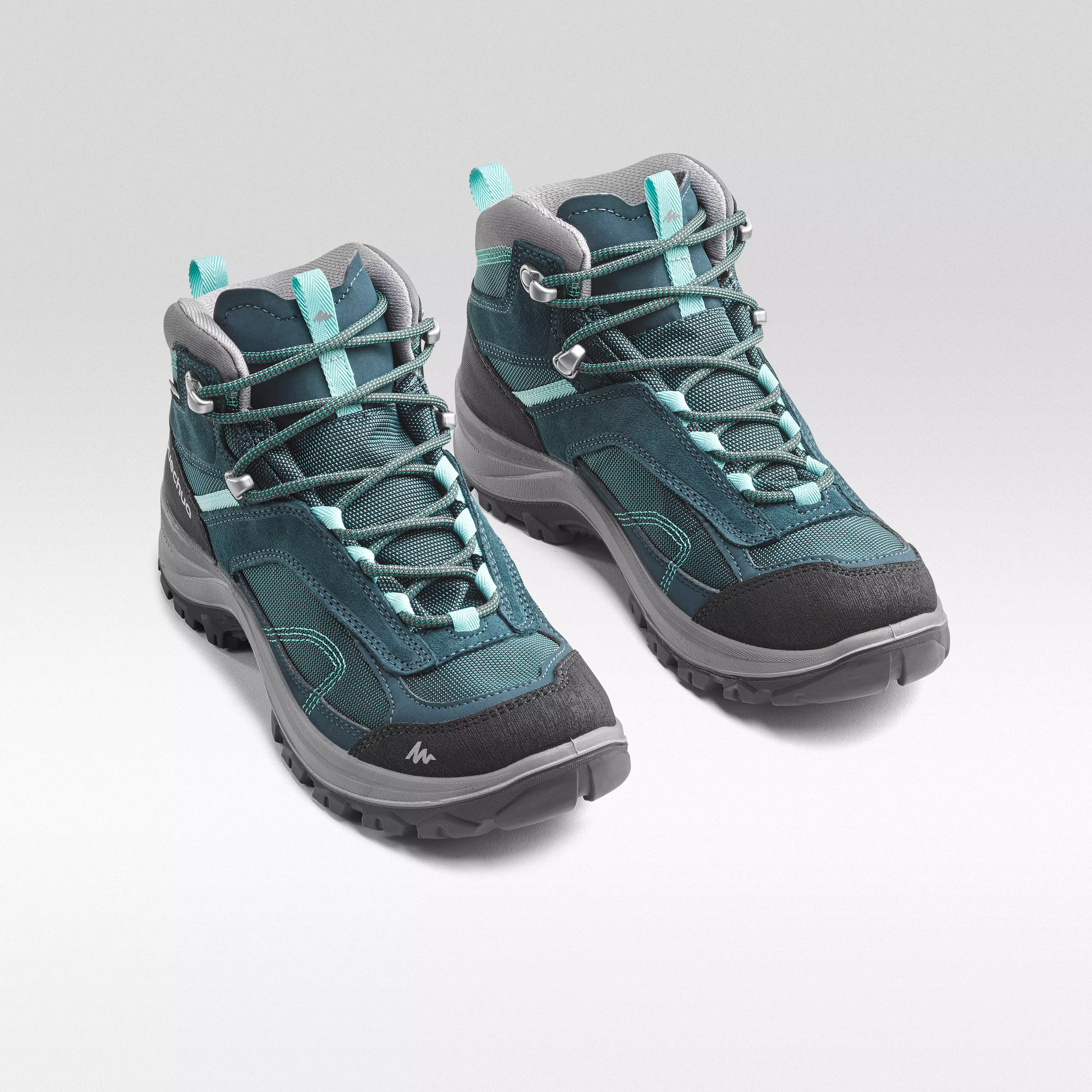 turquoise walking shoes