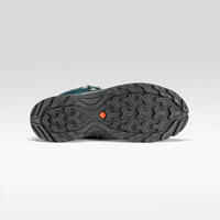 Women’s waterproof mountain walking boots - MH100 Mid - Turquoise
