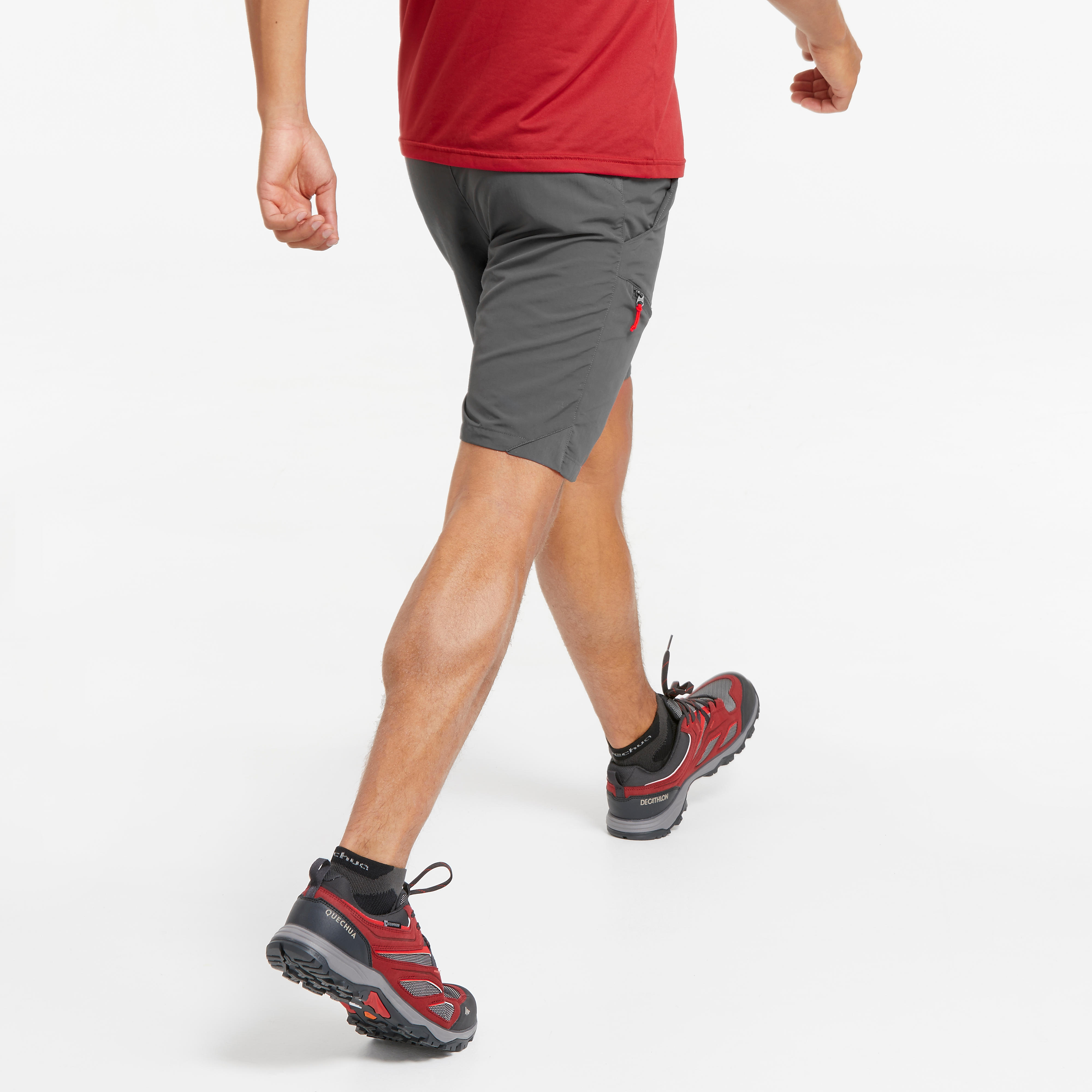 

Men's Hiking Shorts MH100 - Charcoal Grey -  By QUECHUA | Decathlon