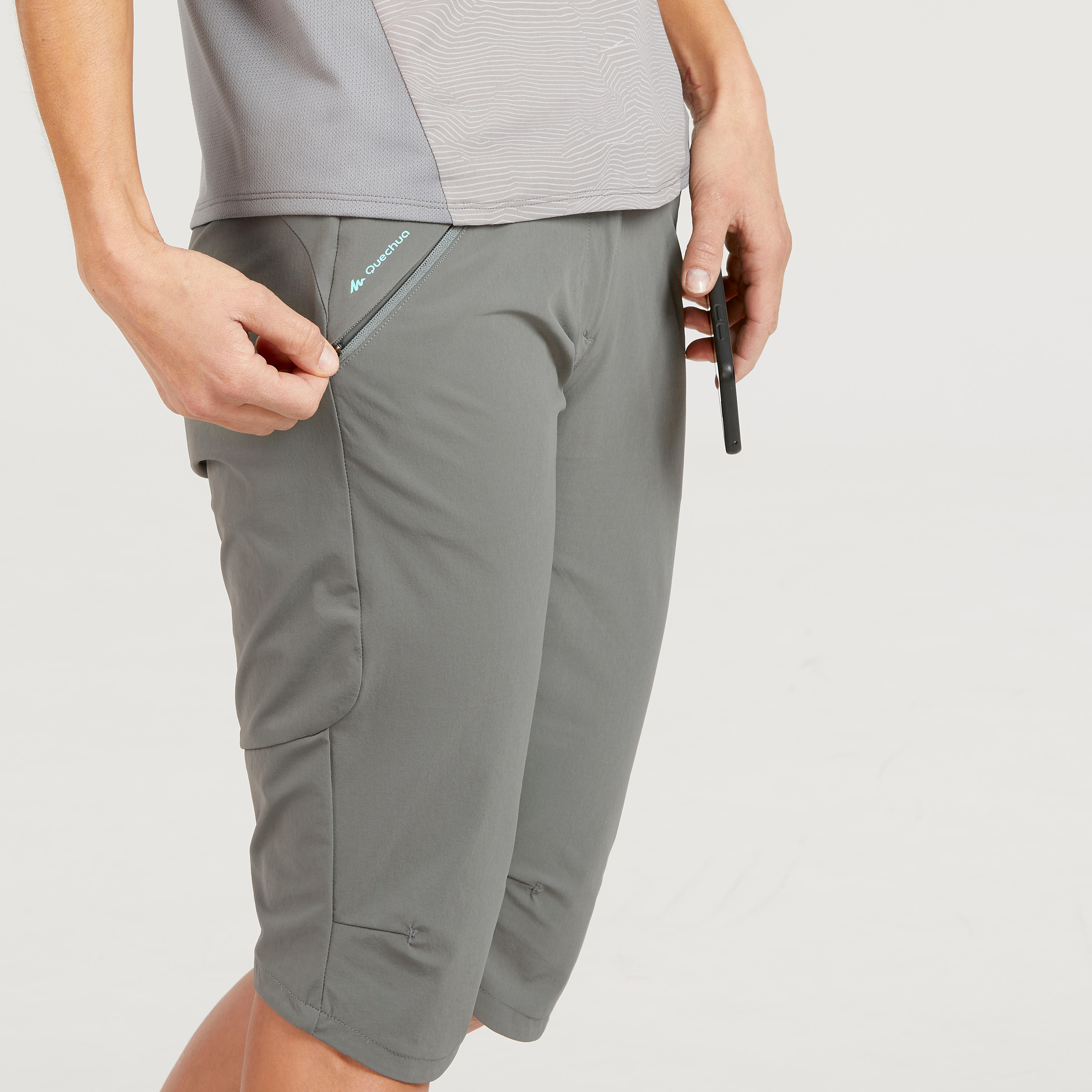 

Women’s cropped mountain walking trousers MH500 -  By QUECHUA | Decathlon