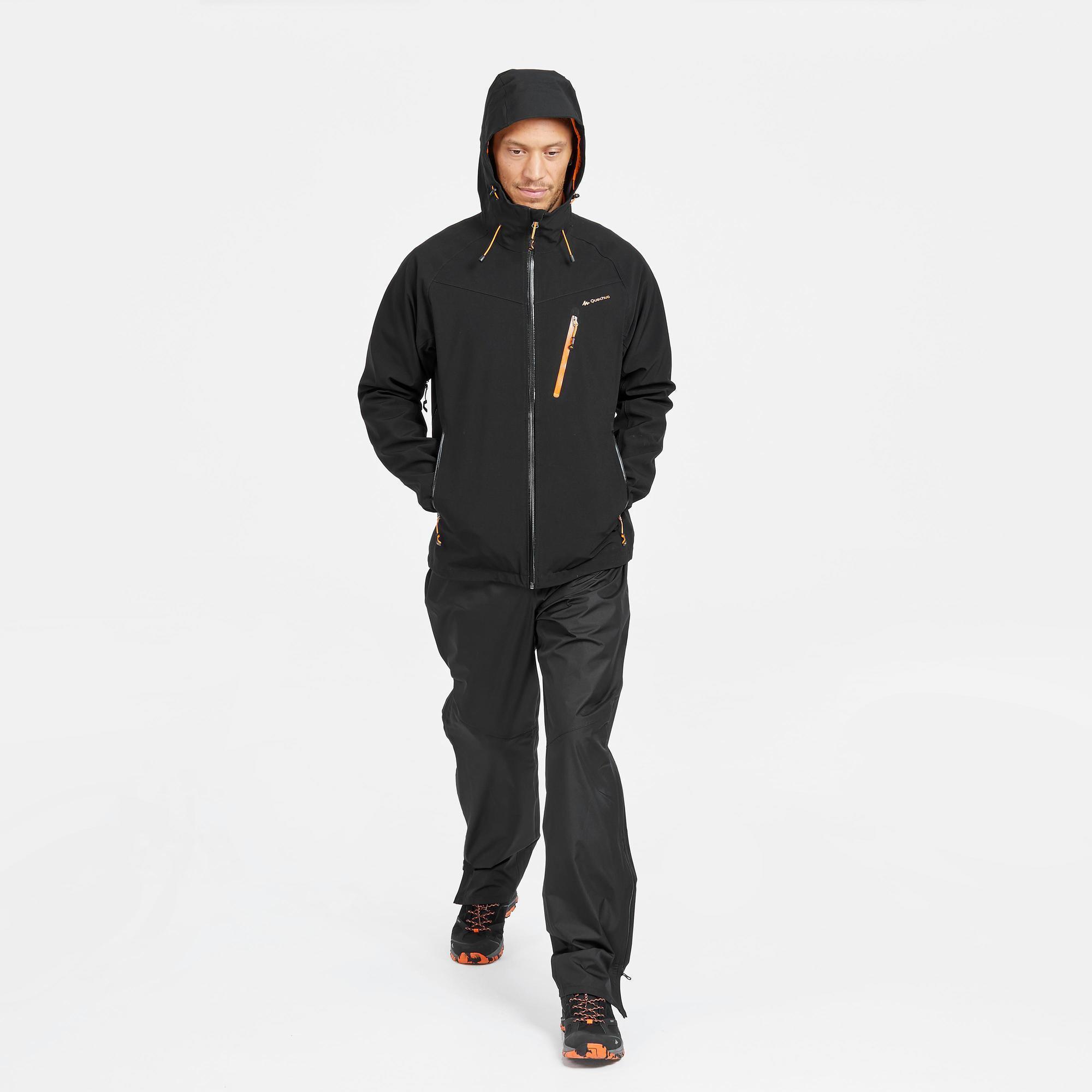 Pantalón de Montaña y Trekking Hombre Impermeable Quechua MH500 Negro 4/8