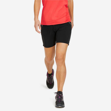 Women's Forclaz 500 Hiking Shorts Hitam