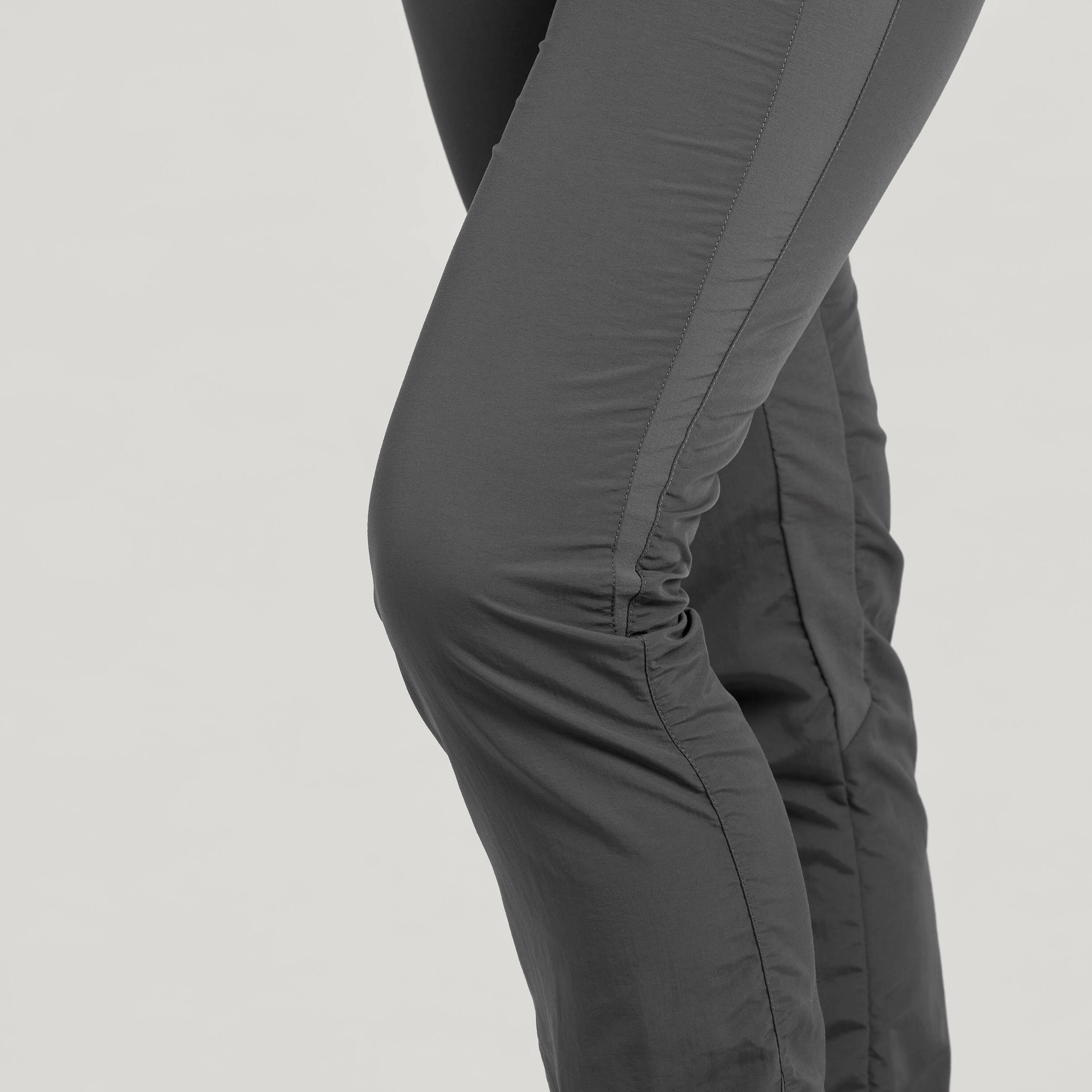 Women Mountain Hiking Trousers MH100 Grey -  5