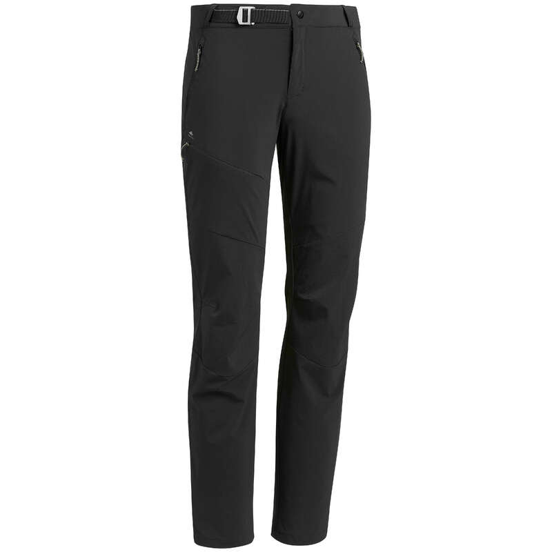 MEN MOUNTAIN HIKING TEE SHIRTS, PANTS Hiking - Men’s trousers MH500 - Black QUECHUA - Hiking Clothes