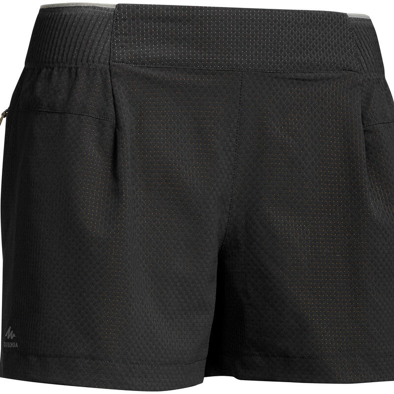 Short de randonnée rapide FH500 femme noir