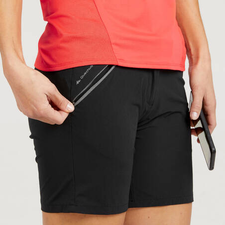 Women's Forclaz 500 Hiking Shorts Hitam