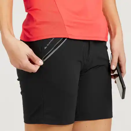 MH500 Women's Mountain Walking Shorts - Black