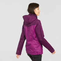 Women's waterproof mountain walking jacket - MH100