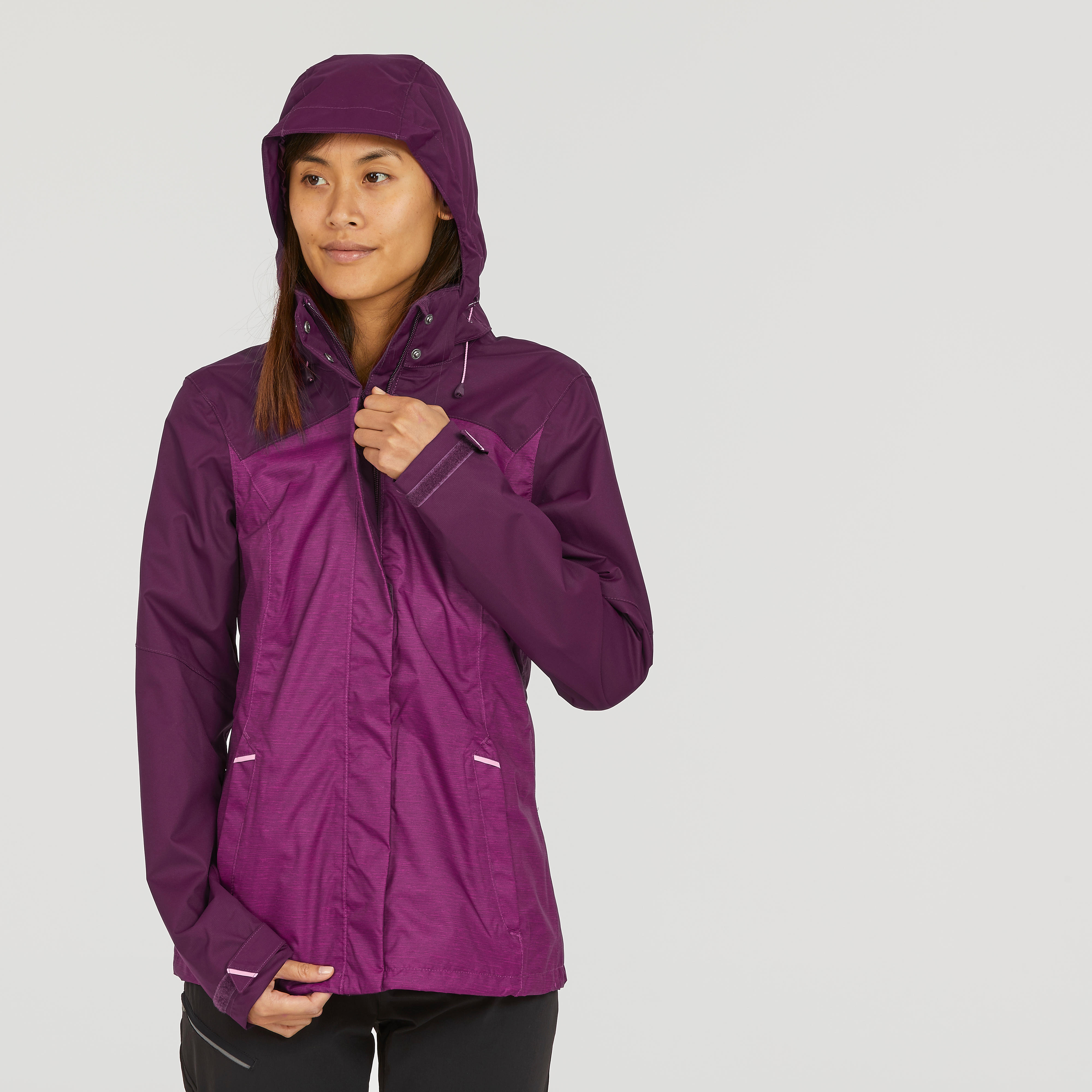 

Women' Rain Jacket MH100 - Bordeaux -  By QUECHUA | Decathlon