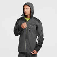 Chaqueta impermeable de montaña y trekking Hombre Quechua MH900 Negro